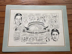 1990 Sporting News 16x22 Litho by Amadee Municipal Stadium Feller & Boudreau - Picture 1 of 4