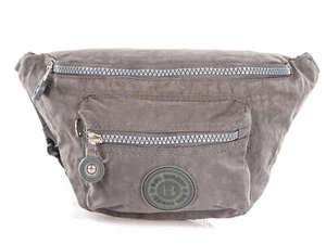 Bag Street Leichte Hüfttasche Bauchtasche Crinkle-Nylon Damen Herren Grau - Bild 1 von 6