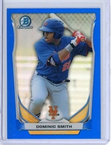 2014 Bowman Draft Chrome Dominic Smith CTP26 Top Prospect Blue Refractor 148/399 - Picture 1 of 1