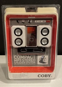 Coby Compact MP3 Stereo Speaker System Model No: CS-MP47 New In Box 2006 - Picture 1 of 4