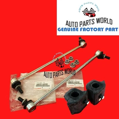 GENUINE TOYOTA 06-12 RAV4 SCION 08-14 xB FRONT SWAY BAR LINKS BUSHINGS NUTS KIT - Image 1 of 4