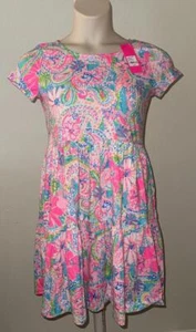 Vestido Lilly Pulitzer Geanna Manga Corta Flock Lleno de Divertido Talla S Nuevo con Etiquetas - Imagen 1 de 7