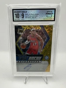 Buddy Hield 2023-24 Panini Mosaic 09/10 Auto Gold Disco Fast Break #FB-BUD - Imagen 1 de 2