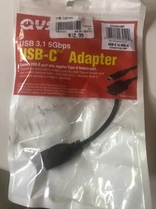 USB-C Male to USB-A Female SuperSpeed 5Gbps 3Amp Cable - Picture 1 of 1