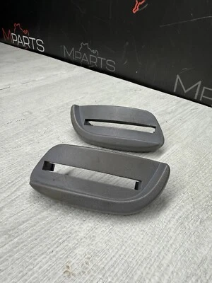 BMW E46 M3 2001-2006 CUPÉ ASIENTO DELANTERO PALANCAS DE TRACCIÓN MANIJA MOLDURAS OEM GRIS Foto 1 de 3
