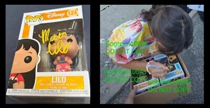 Maia Kealoha signed Lilo funko Disney Lilo & Stitch Funko poster photo - Picture 1 of 7