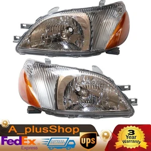 1 par de faros delanteros izquierda+derecha para Toyota Echo 2000 2001 2002 - Imagen 1 de 11