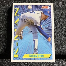 1991 Score Baseball Card #686 Nolan Ryan K-Man Texas Rangers