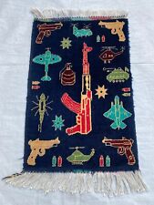 rug no 3, of 90 cm x67 cm baloch, afghan war rugs kazak, afghan war rugs