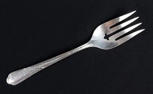 Meadowbrook (Heather) forchetta da servizio 8" Wm. A. Rogers Oneida Silverplate 1936 fine - Foto 1 di 4