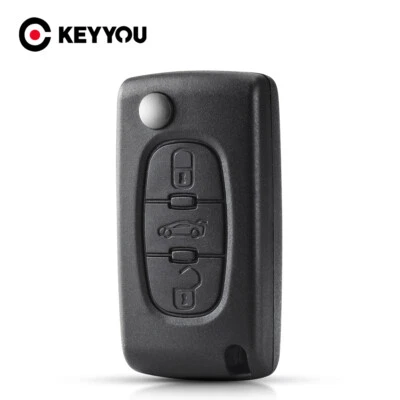KEYYOU Car Key Case For Peugeot 207 307 For Citroen C2 C3 C4 C5 C6 CE0536 CE0523 Foto 1 de 4