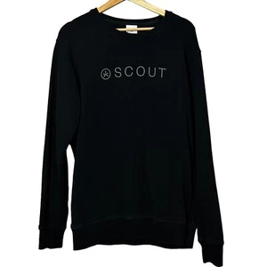 Ascolour Scout Black Sweatshirt Women’s Size Large Cotton Blend Cozy Comfy - Picture 1 of 4