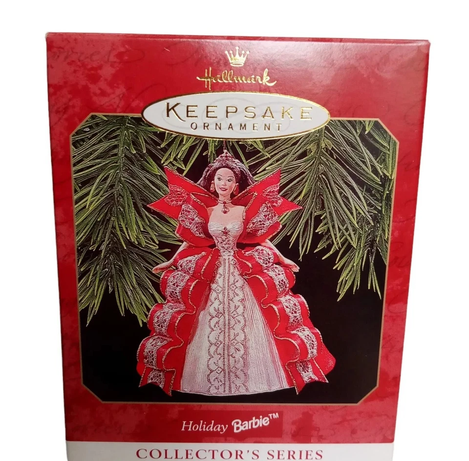 Hallmark Keepsake Christmas Ornament Holiday Barbie #5 Collector Series 1997