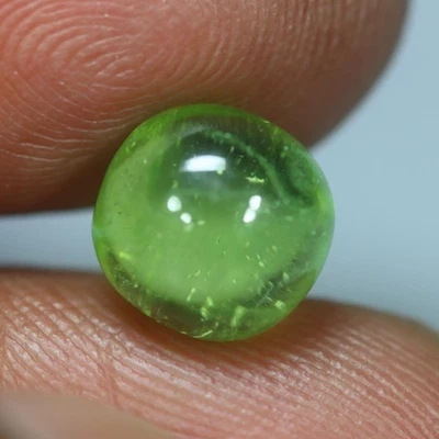4.35 Cts_Great Round Ball Shape_100 % Natural Unheated Green Peridot_Pakistan - Image 1 of 3