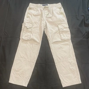 Abercrombie Fitch Herren M 30-32x28 Pull On Cargo Utility Hose Kordelzug Beige - Bild 1 von 11