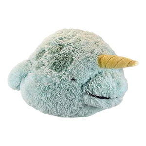 Squishable Aqua Teal Mint Whale Narwhal Large Jumbo Plush - Picture 1 of 5