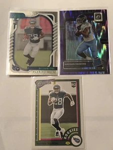 Hassan Haskins 2022 Rookie Lote de 3 Cargadores Ópticos, Absolutos y Clásicos Donruss - Imagen 1 de 7