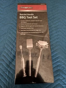 Herramientas a presión Promocional Barbacoa Parrilla Set Cepillo Espátula LED Imán SSX25P114 - Imagen 1 de 1