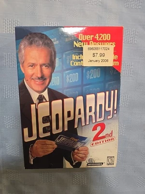 Jeopardy 2nd Edition PC Video Game Windows 95 98 Hasbro Interactive Sealed - Image 1 of 3