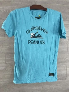 Quicksilver Peanuts 100% cotton Snoopy blue graphic Tee Kids Size XL - Picture 1 of 7