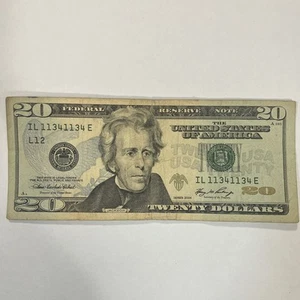 Fancy Serials Numbers Repeaters oldest $20 2006 IL(11341134)E - Picture 1 of 5