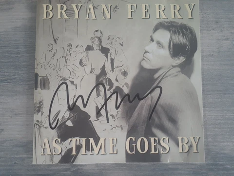 AUTHENTIC BRYAN FERRY SIGNED "AS TIMES GO BY" AUTOGRAPHED CD ROXY MUSIC COA REAL Cover