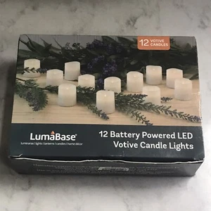 LUMABASE 1.5 in. Warm White Votive LED Candle (Set of 12) Flickering - Picture 1 of 4