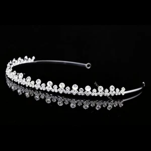 Bridal Headpiece Rhinestone Crystal Prom Wedding Tiara Headband V929 - Picture 1 of 4