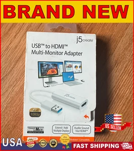 J5create USB to HDMI Multi-Monitor adapter - JUA255 BRAND NEW - Picture 1 of 1