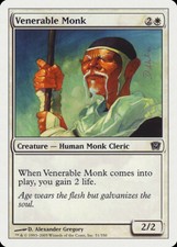 FOIL Venerable Monk | MtG Magic 9th Edition | English | Near Mint