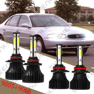 Para Buick Century 1989-2005- 9005 9006 Bombillas LED haz alto y bajo cantidad 4 Foto 1 de 4