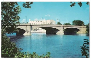 30th Street BRIDGE White River U.S.NAVAL ARMORY Indianapolis Indiana Postcard IN - Picture 1 of 2