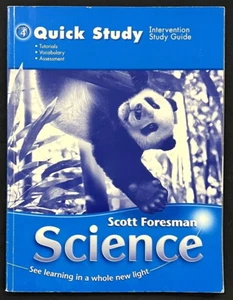4th Grade - SCIENCE - QUICK STUDY - Intervention Study Guide (2006, Foresman) - Picture 1 of 11