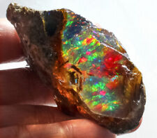 318Ct Ethiopian Crystal Opal Facet Rough Specimen Clarity Enhanced YSJD13
