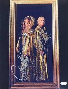 Ric Flair & Charlotte Flair Dual Signed Autographed 11x14 Photo JSA Authentic #2 - Picture 1 of 2