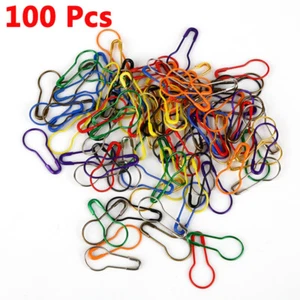 100Pc Metal Safety Pins Gourd Bulb Shape Pins Clip For Quilting Sewing Knittin в - Picture 1 of 16