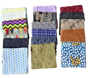 5" Fabric Square CHARM PACK Patchwork Quilting designer variety Qty 50 (Shapes) - Picture 1 of 1