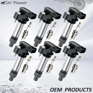 6X Ignition Coil + Iridium Spark Plug OEM Set For Cadillac GMC Chevy Buick UF569 - Picture 1 of 13