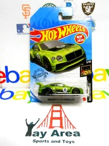 RARE 2020 Hot Wheels Green 2018 Bentley Continental GT3 HW Nightburnerz Car - Picture 1 of 4