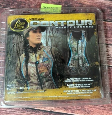 Contour HSS-660 Hunter Safety System Harness Ladies M/L Realtree Camo Hunt Gear - Image 1 of 4