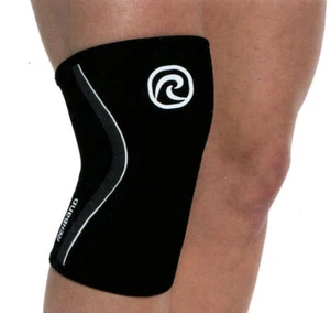 Soporte de rodilla Rehband Rx, 3 mm/5 mm (negro, XS M XL) 105206 soporte deportivo de neopreno - Imagen 1 de 7