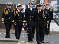 Rn Granatowa kurtka Klasa I i III Dwurzędowa marynarka Brytyjska Granatowa Guziki kotwiczne