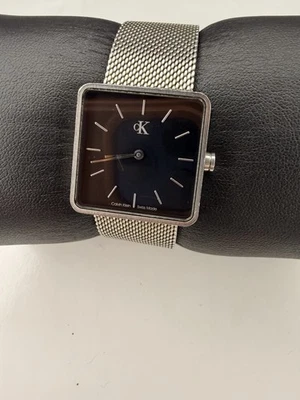 Rare 90s Calvin Klein Minimalist Timeless 26mm Square Watch Modern Simple - Image 1 of 4