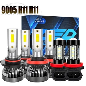 For Nissan Rogue Sport Utility 4-Door 2008-2013LED Headlight & Fog Light Bulbs - Picture 1 of 16