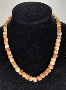 Vintage Natural Stone Beaded Necklace - Picture 1 of 6