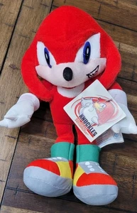 Vintage 2003 9" Knuckles Plush Toy Sonic the Hedgehog - Picture 1 of 8