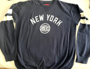 NY KNICKS SWEATER XL SPORTIQE STATE COTTON CREW NECK SHIRT MSG NBA BASKETBALL - Picture 1 of 8