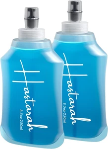 Flexible Running Bottle - Two Pack: 8.5Oz, Foldable, BPA/PVC Free, Perfect for H - Picture 1 of 11