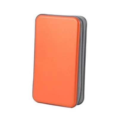  CD Case Hard Plastic CD Holder Protective DVD Disc Storage 96 Capacity Orange - Image 1 of 4