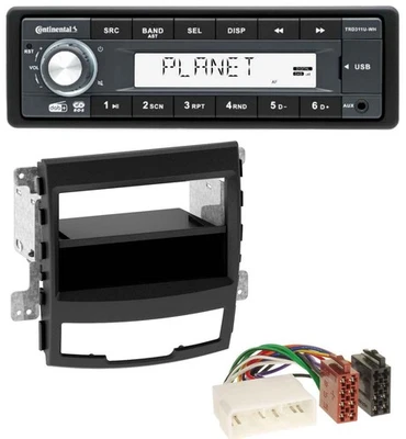 Continental MP3 AUX USB DAB 1DIN Autoradio für SsangYong Korando CK 2010-2013 - Bild 1 von 4